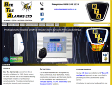 Tablet Screenshot of beeteealarms.com